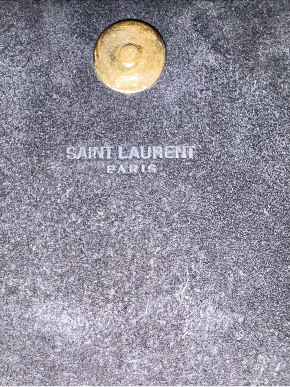 Saint Laurent Metallic Gold Leather YSL Logo Clutch - Picture 9 of 12